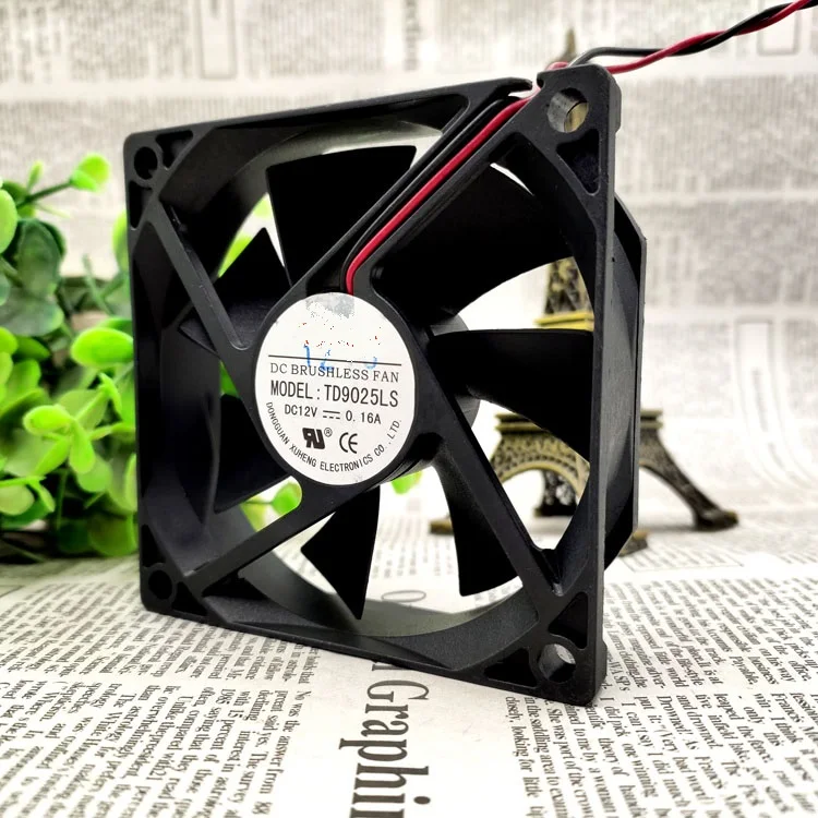 

New original TD9025LS 12V 0.16A 9025 2-wire 9CM silent cooling fan