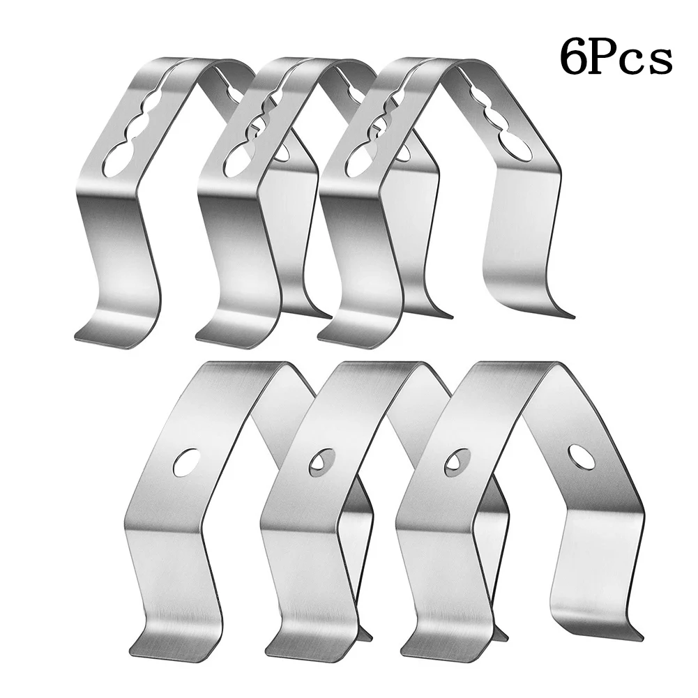 

6 Pack Probe Thermometer Grill Meat For Maverick IGrill Clips Grill Probe Food Temperature Stick Holder Clip 304 Stainless Steel