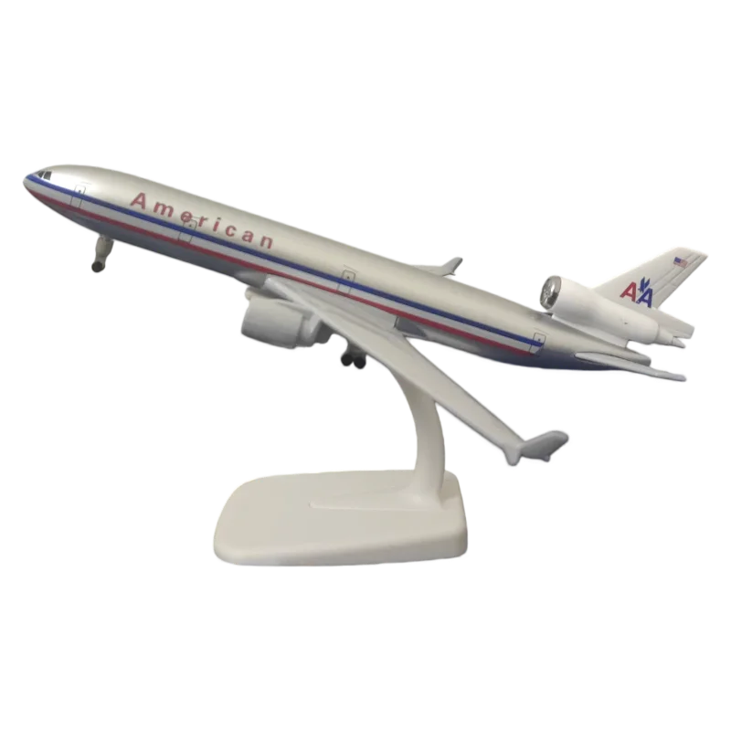 Масштабная модель самолета American Airlines MD11 (400:1, 21 см) из сплава, игрушка, украшение для рабочего стола, подарок на день рождения для детей, коллекционный предмет авиационной тематики. (art.: 3920dcc68e302) - 3920dcc68e302