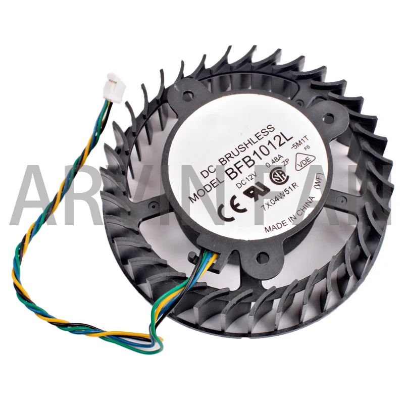 Новый оригинальный вентилятор Охлаждения видеокарты BFB1012L Zotac N8800 8600GT 12В 0.48a
