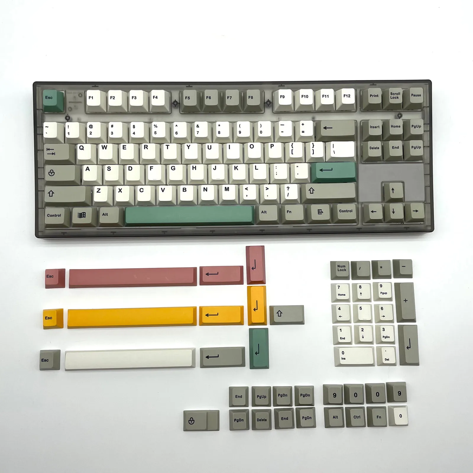 

PBT 9009 4-Color Theme Sublimation Keycap, Cherry Profile, Retro Personalized