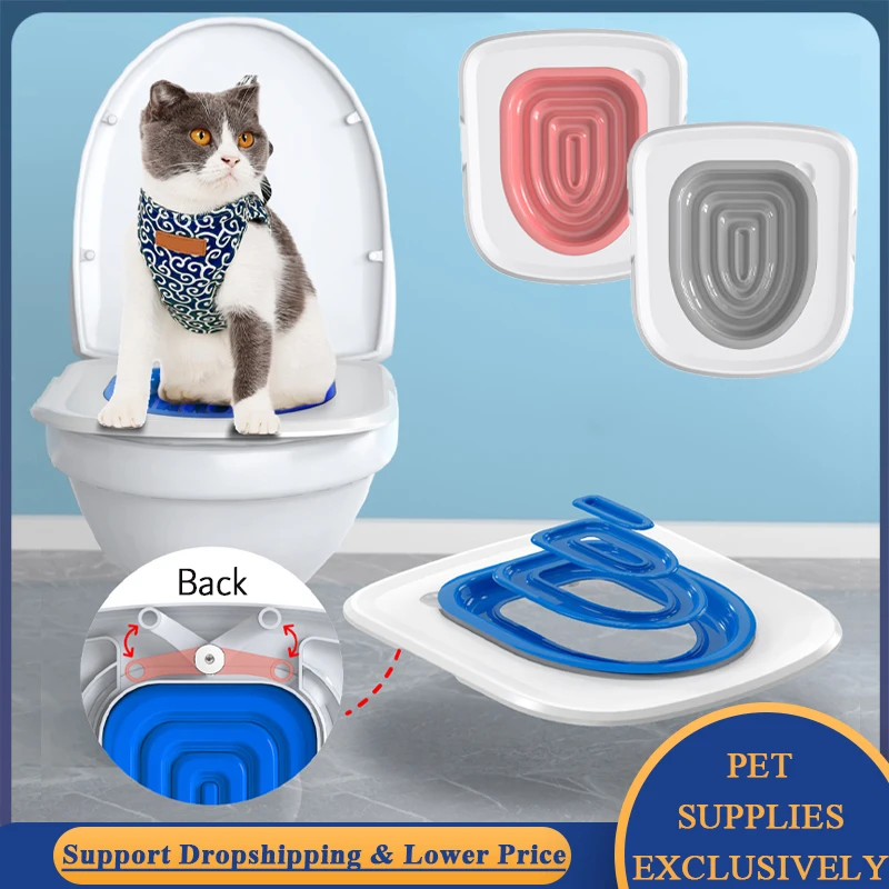 For Puppy Kitty Potty Habit Forming Kitten Toilet Seat Cover Closestool Trainer