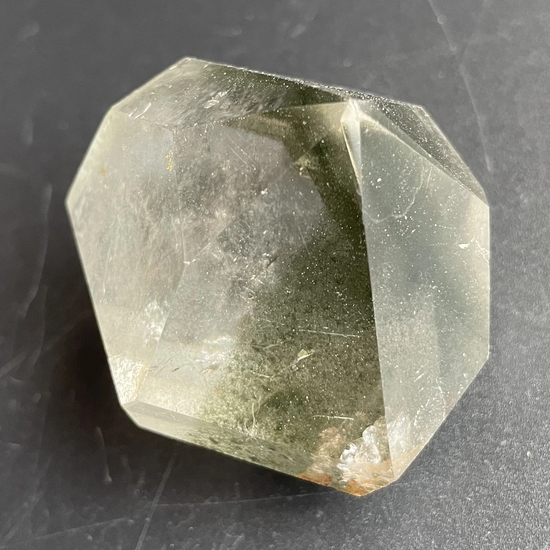 81 г Натуральный Зеленый Фантом без формы хрустальное каменное украшение