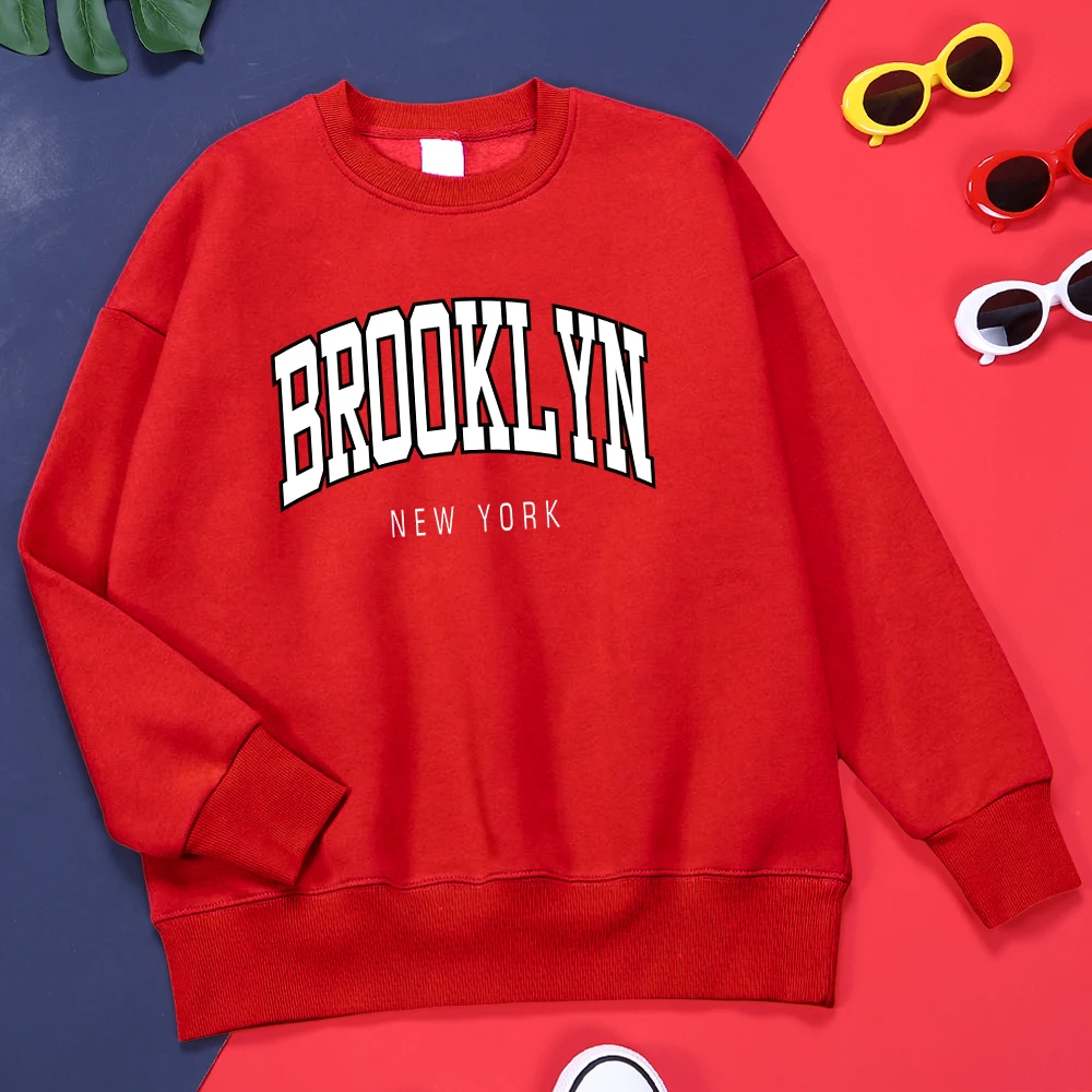 

Brooklyn New York Print Mens Hoodies Fashion Quality Graphics Clothes Classic Simplicity Tracksuit Harajuku All-Match Clothing