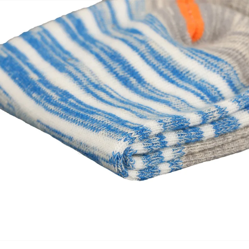 3 Pairs Spring Summer Fall Prevention Combed Cotton Stripe Mooring Stock Male Silicone non-slip Socks Invisible Sock Sports Sock