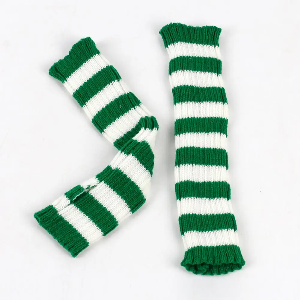 

Soft Warm Gloves Cozy Striped Woolen Gloves Winter Holiday Gift for Men Women Soft Warm Accessories for Autumn Christmas Warm