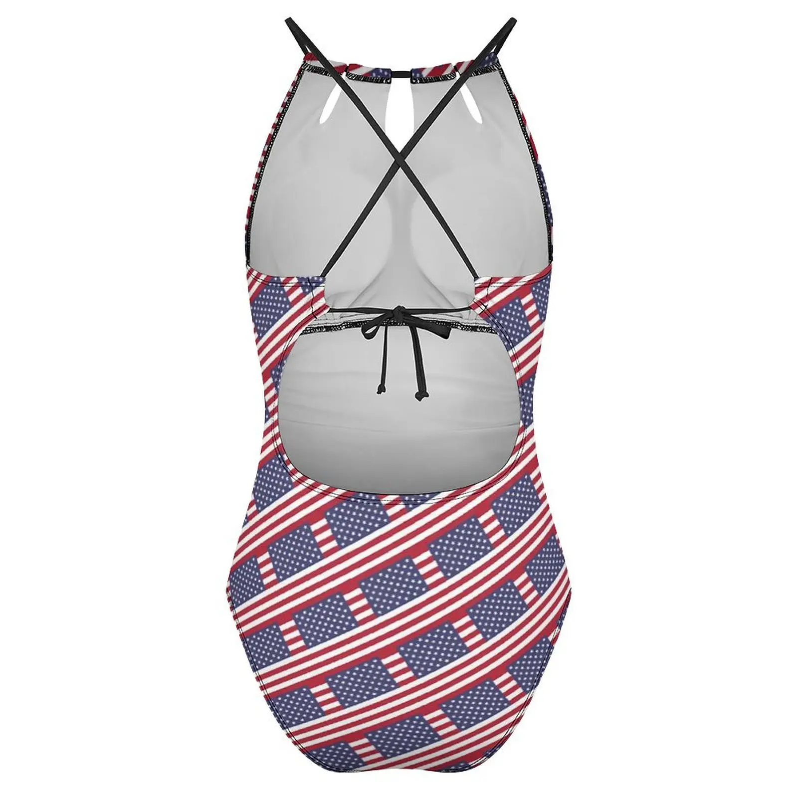 Купальник с флагом США модный купальник эффектом пуш-ап цельный пляжный
