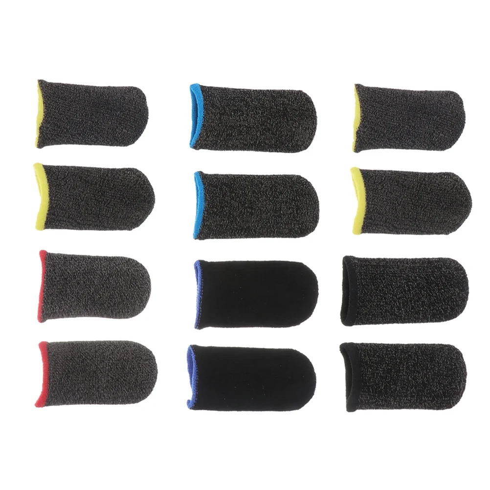 

6 Pairs Mobile Game Finger Cot Anti-skid Thumb Sleeve Screen Protectors Touch Household Covers Professional Fiber Sleeves