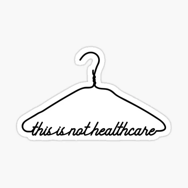 This Coat Hanger Is Not Healthcare Pro  5PCS Stickers for Background Cartoon Home Cute Print Room Bumper Decorations Funny