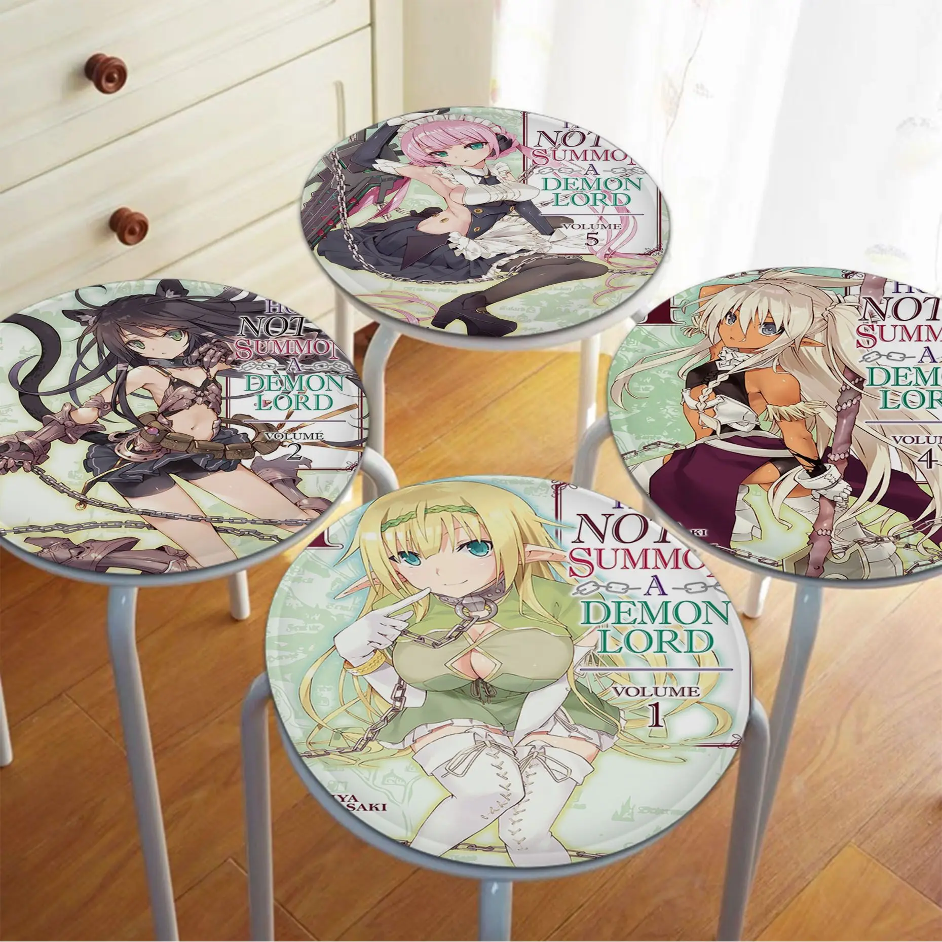 

HOW NOT TO SUMMON A DEMON LORD Square Fabric Cushion Non-slip Living Room Sofa Decor Students Stool Tatami Office Chair Mat Pad