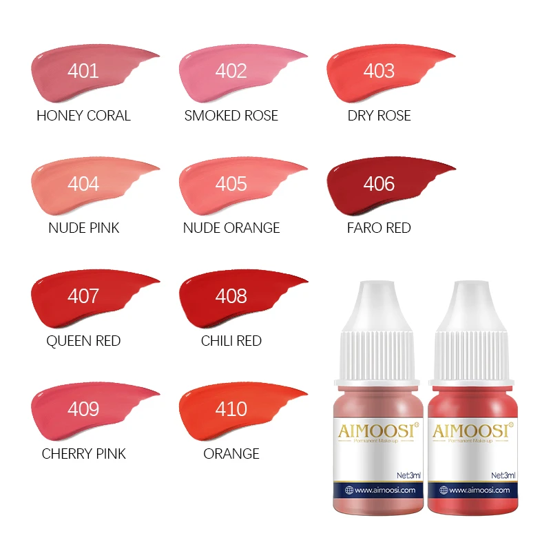 

3ml Nude Color Tattoo Ink Permanent Microblading Paint Inks Pigment Semi Makeup Eyebrows Lips Tint Consumables Tattoo Supplies