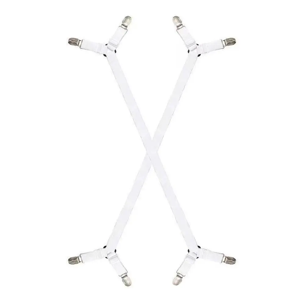 

Регулируемые зажимы для простыней, 4/8/12 шт., белый/черный