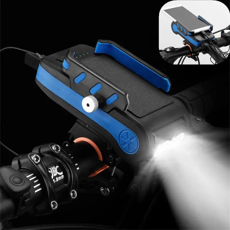 

Обновленный велосипедный Многофункциональный передсветильник фонарь 4 в 1 для велосипеда, 2 светодиода, Головной фонарь для горного велосип...