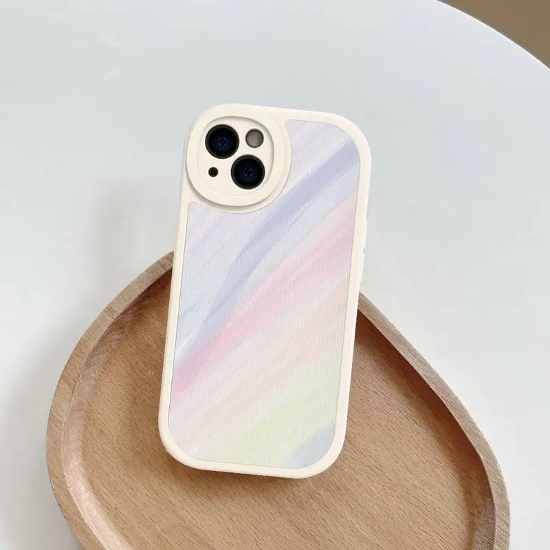 Rainbow Phone Case Hard Leather For iPhone 14 13 12 Mini 11 14 Pro Max Xs X Xr 7 8 Plus