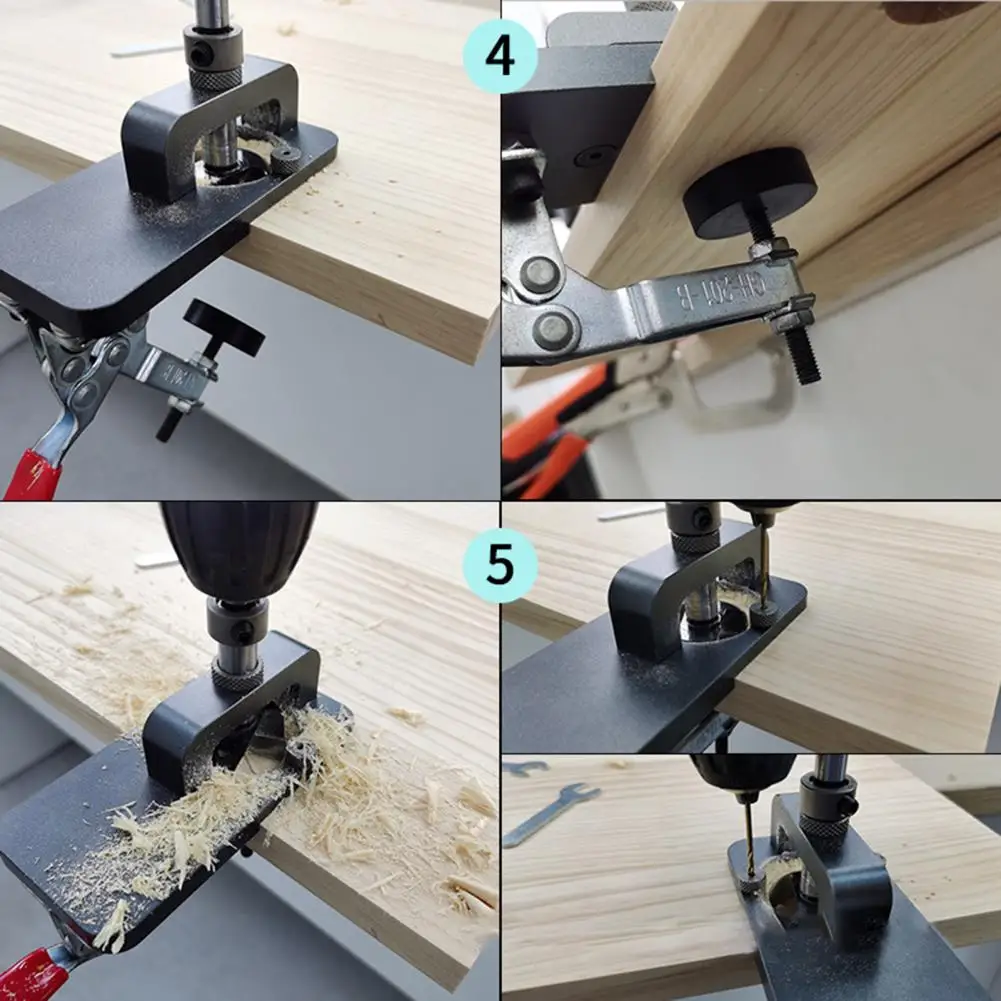 

Sturdy 1 Set Simple 35 Hinge Hole Tapper Positioner Impact-Resistant Hole Tapper Locator Wear-resistant Woodworking Tool