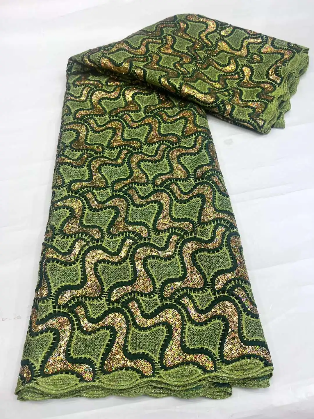 Элегантная нигерийская кружевная ткань из гипюра 2024 Высококачественная