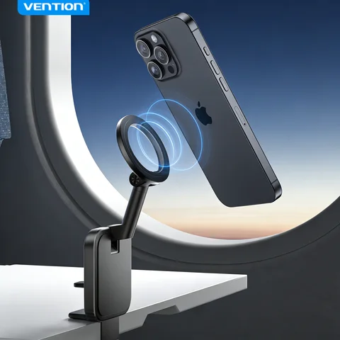 Магнитный держатель для телефона Vention, настольный съемный самолетик, автомобильные предметы первой необходимости для путешествий, гибкое крепление для телефона для iPhone 17 16