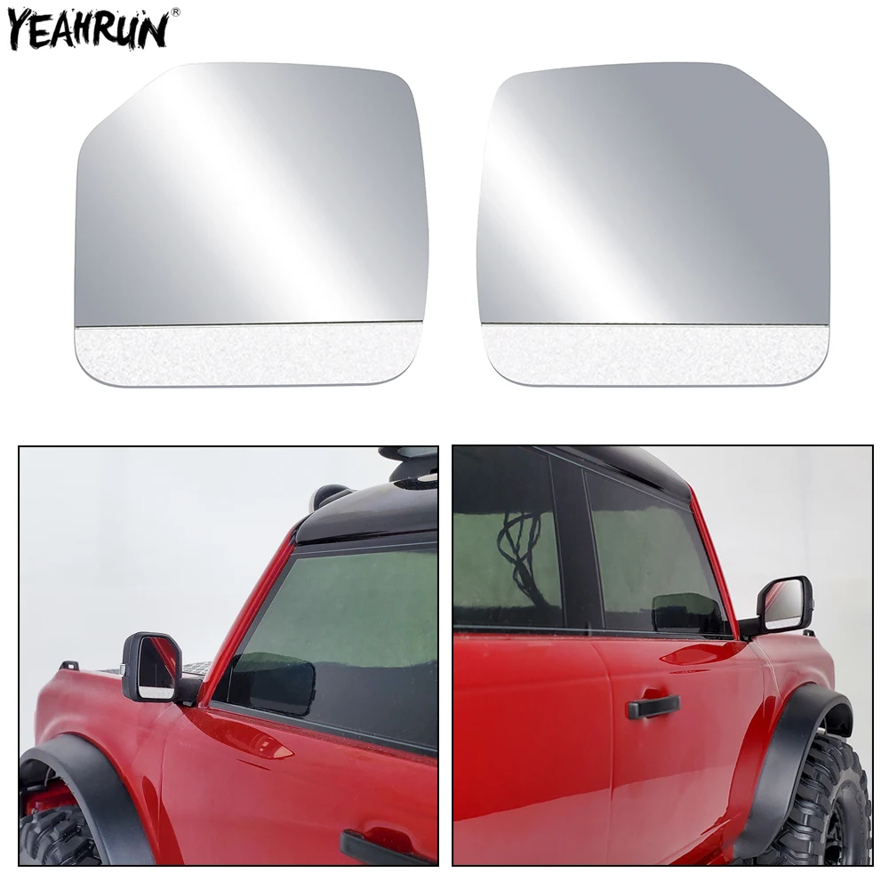 

Металлические детали для украшения зеркала заднего вида YEAHRUN 2 шт. для 1/10 Traxxas TRX-4 TRX4 Bronco RC Crawler Car