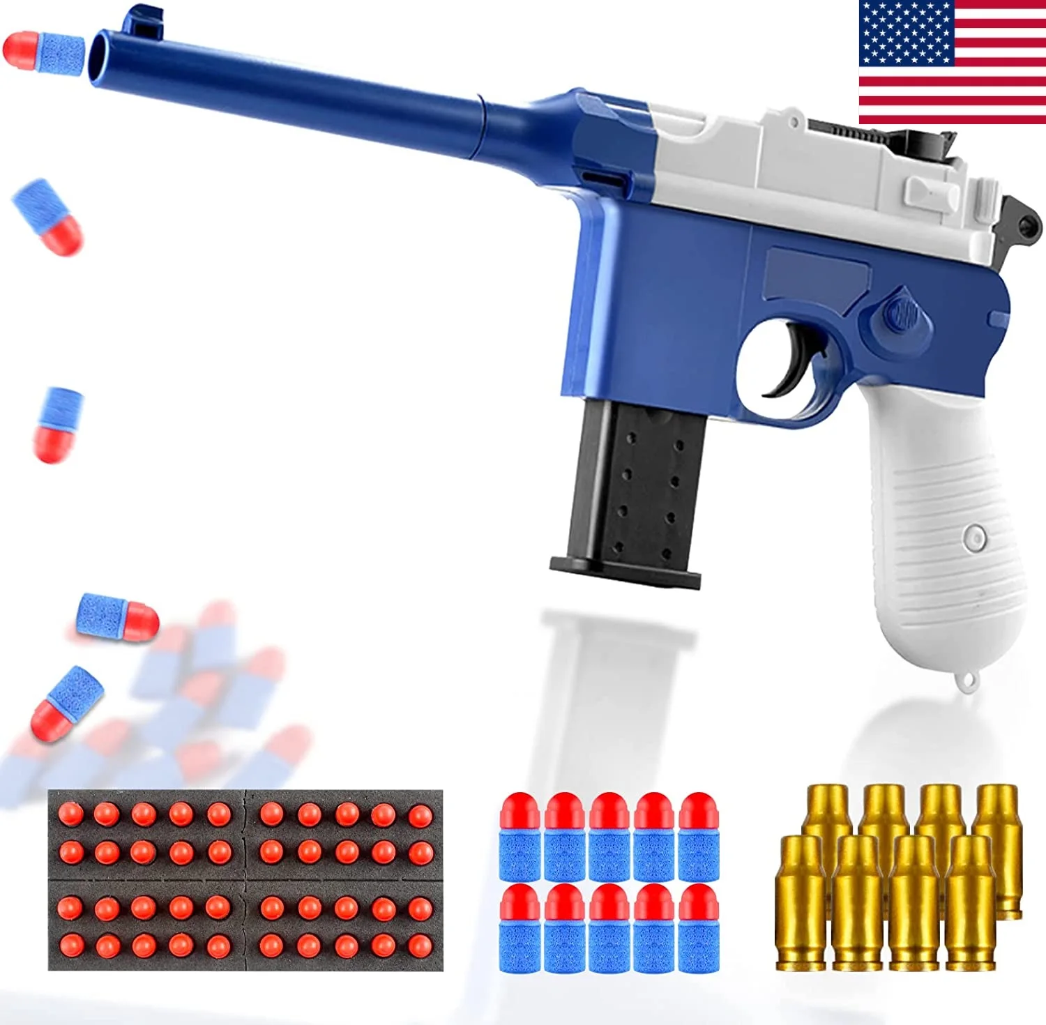 

KUBLAI Foam Blaster Toy Gun EVA Soft Dart Toy Guns for Boys Indoor Outdoor Games for Outdoor Activities Shooting Games