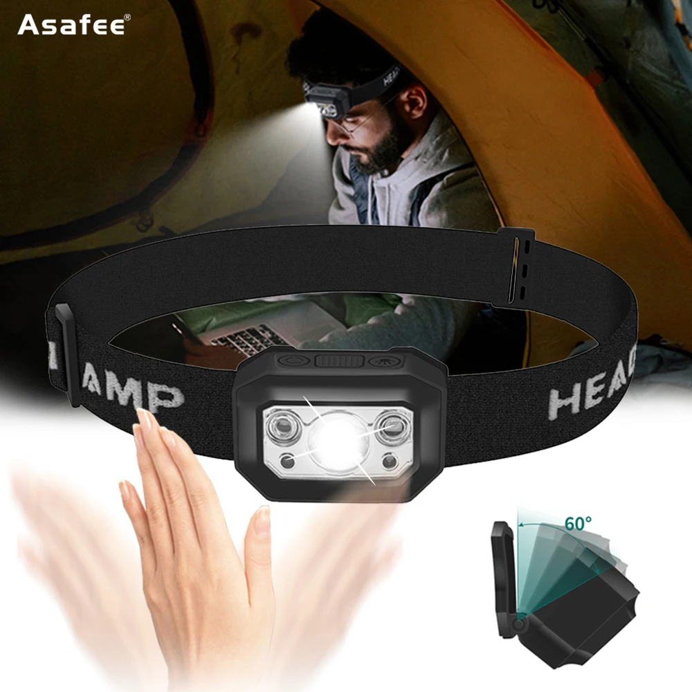 

Asafee USB Перезаряжаемый фонарик, мощный фонарик, портативный уличный фонарь, водонепроницаемый фонарик для рыбалки