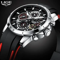lige mens watches luxury quartz wristwatches waterproof watches luminous chronograph clock casual sport watch relogio masculino