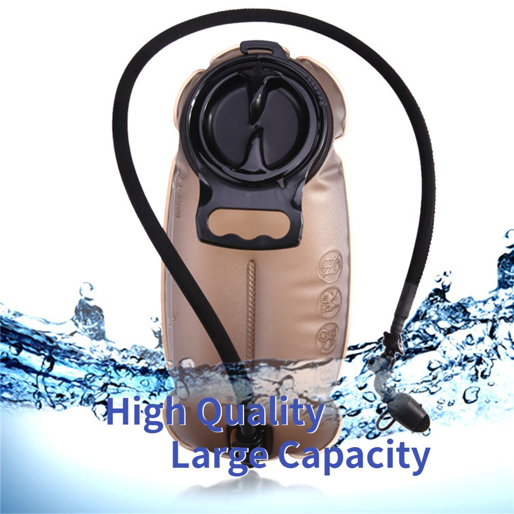 

Hydration Bladder Pack Storage Bag 2L/2.5L/3L Water Reservoir TPU Detachable Drinking Tube Large Capacity Outdoor Cycling Sport