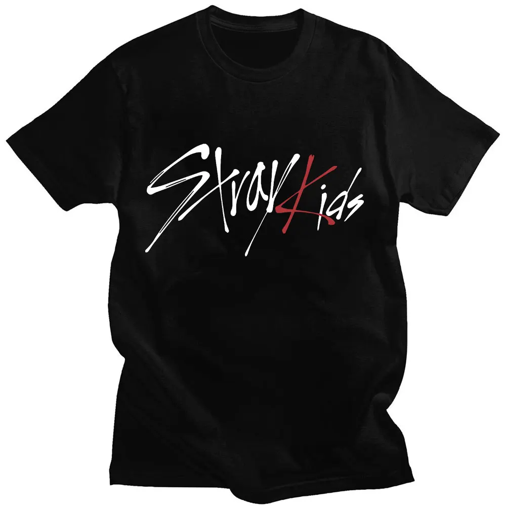 

Kpop Singer Stray Kids Letter Print T Shirt Men Harajuku Streetwear T Shirts Summer Korean Fashion Oversize Short Sleeve Tees