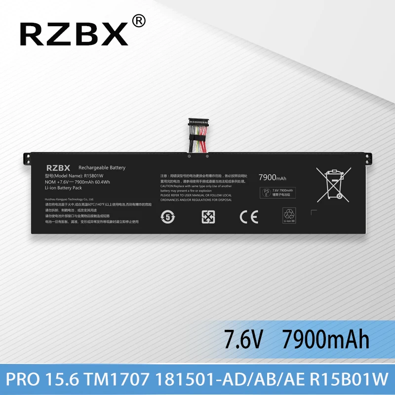 

Аккумулятор RZBX R15B01W для ноутбука Xiaomi Pro GTX 15,6 TM1701 TM1707 181501-AD 181501-AB 181501-FA 171501-AQ 171501-FD 171501-AL