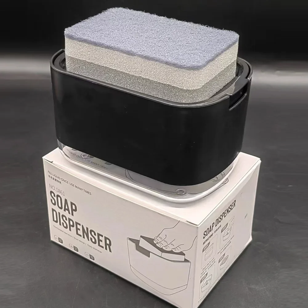 

Дозатор для мыла с губкой