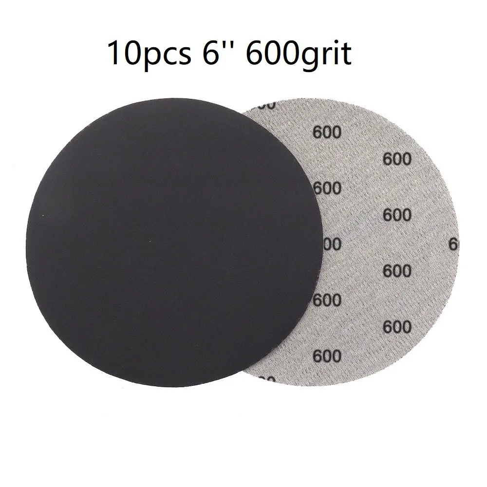 

10 шт., наждачные диски 6 дюймов, зернистость 600/800/1000/1500/2000