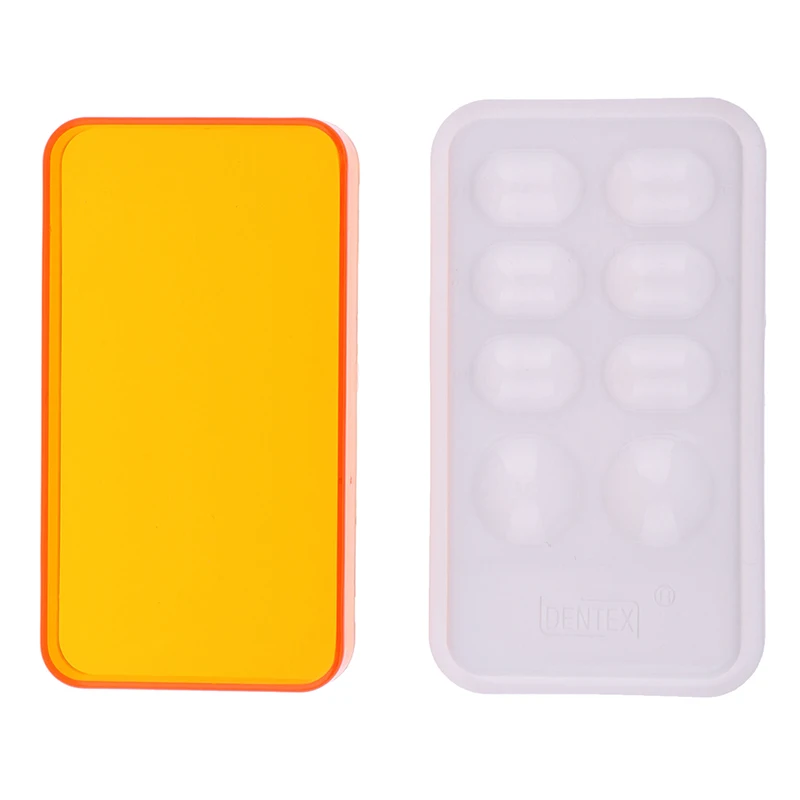 

Dentist Mixing Watering Moisturizing Plate Dental Palette With Cover 8 Slot Palette Dental Lab Equipment Resin Dental Tool