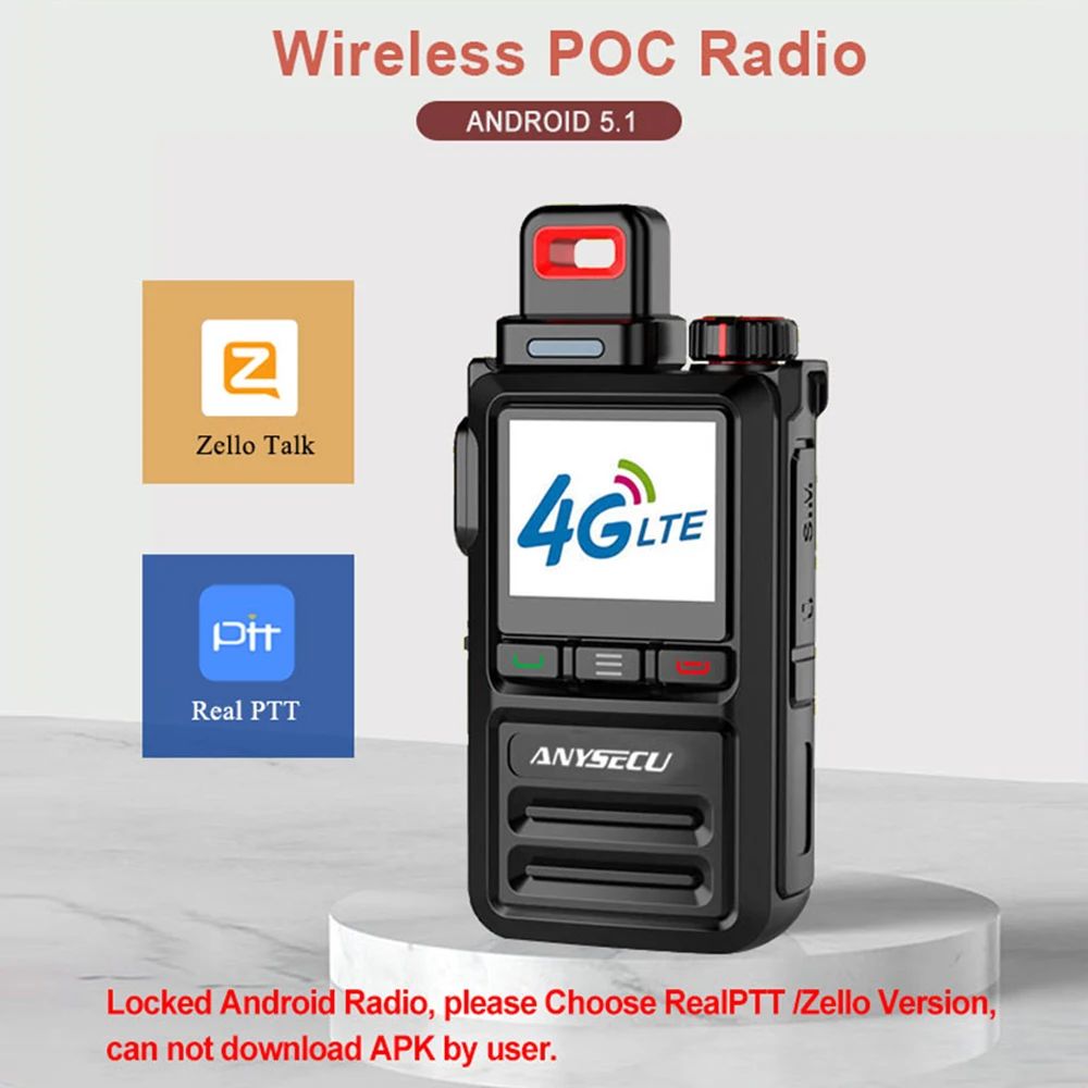 Anysecu HD-318A 500 Км Talk Range Zello Walkie Talkie REAL PTT POC.