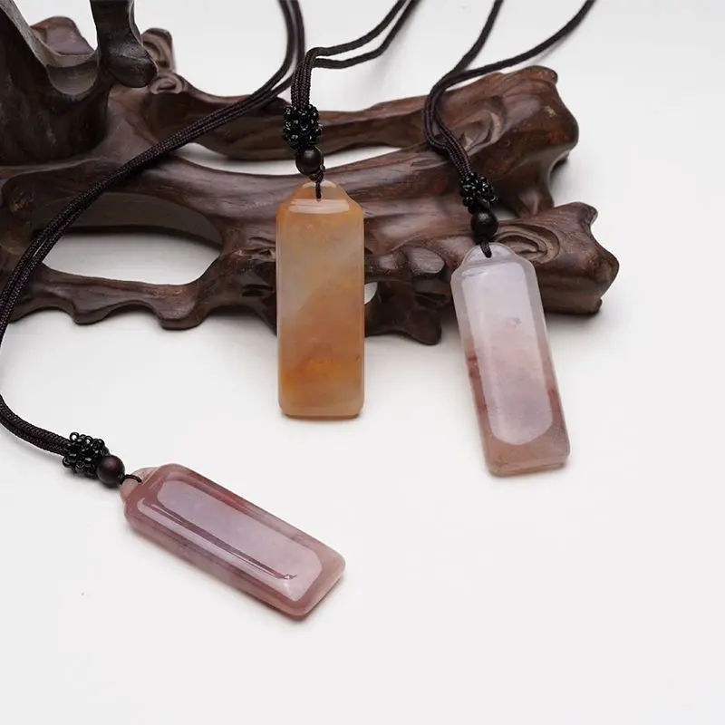 Подвеска Jin Si Yu Ping An Jing подвеска с фиолетовыми бусинами