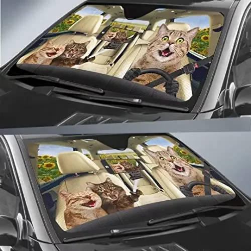 Солнцезащитный козырек на лобовое стекло автомобиля прочный складной от солнца