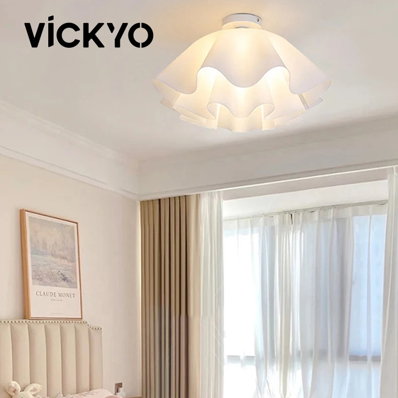 

VICKYO Led Ceiling Light Modern Bedroom Ceiling Lamp For Nordic Entrance Corridor Lamps Cloakroom Balcony Flower Aisle Lights