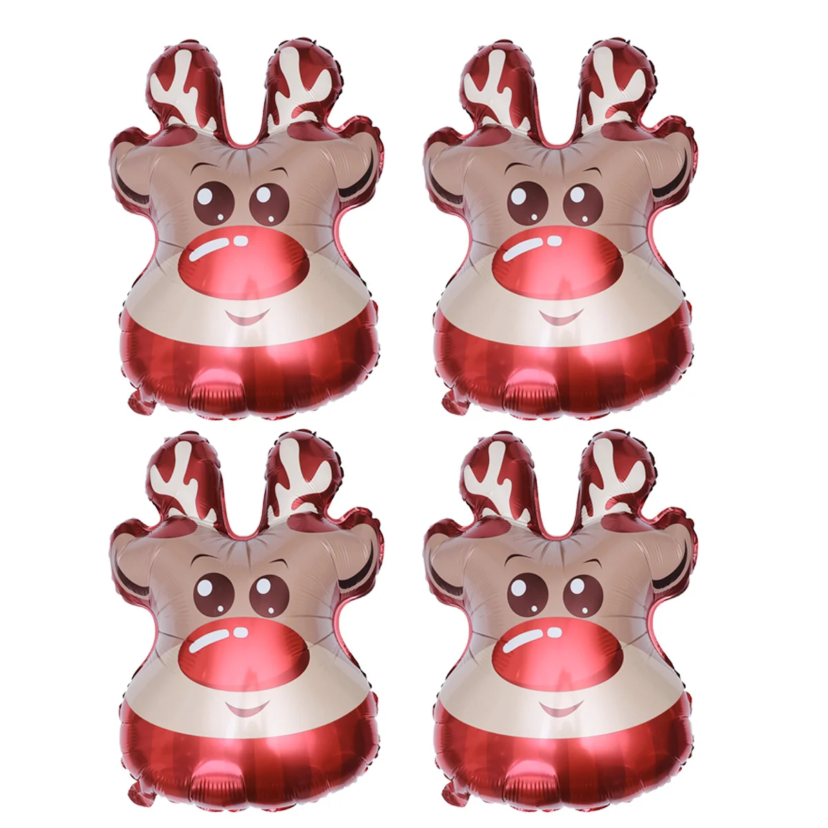 

4pcs Balloons Fashion Christmas Balloons Christmas Elk Balloons Baloons