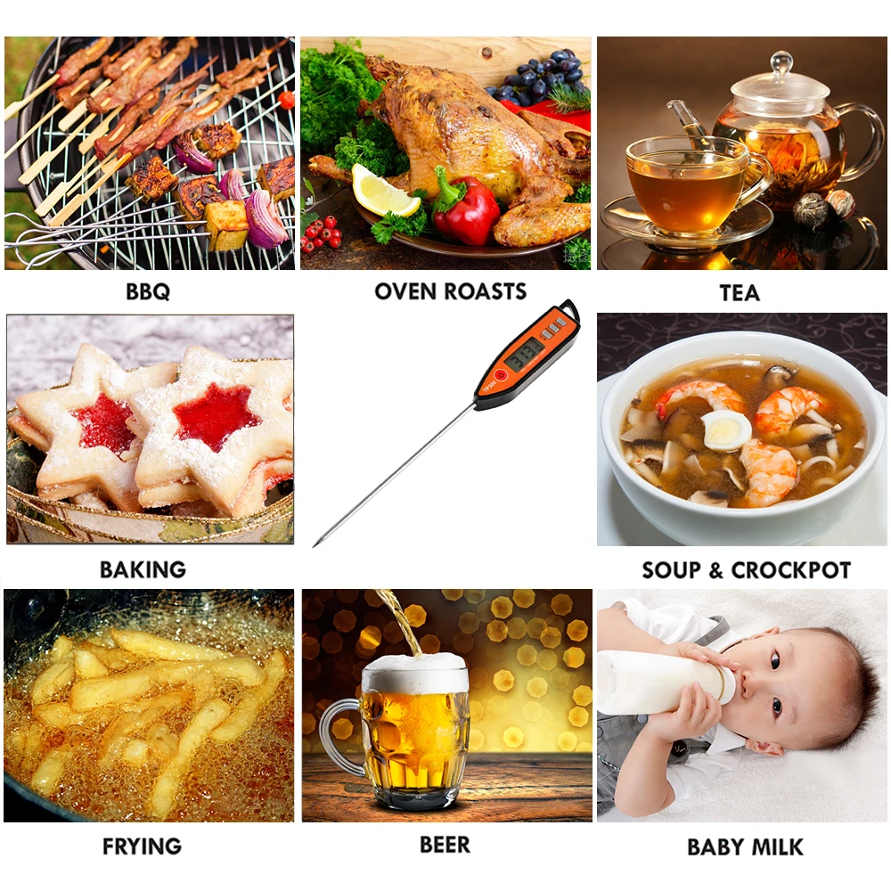 Цифровой Кухонный Термометр TP300 прибор для измерения температуры в духовке