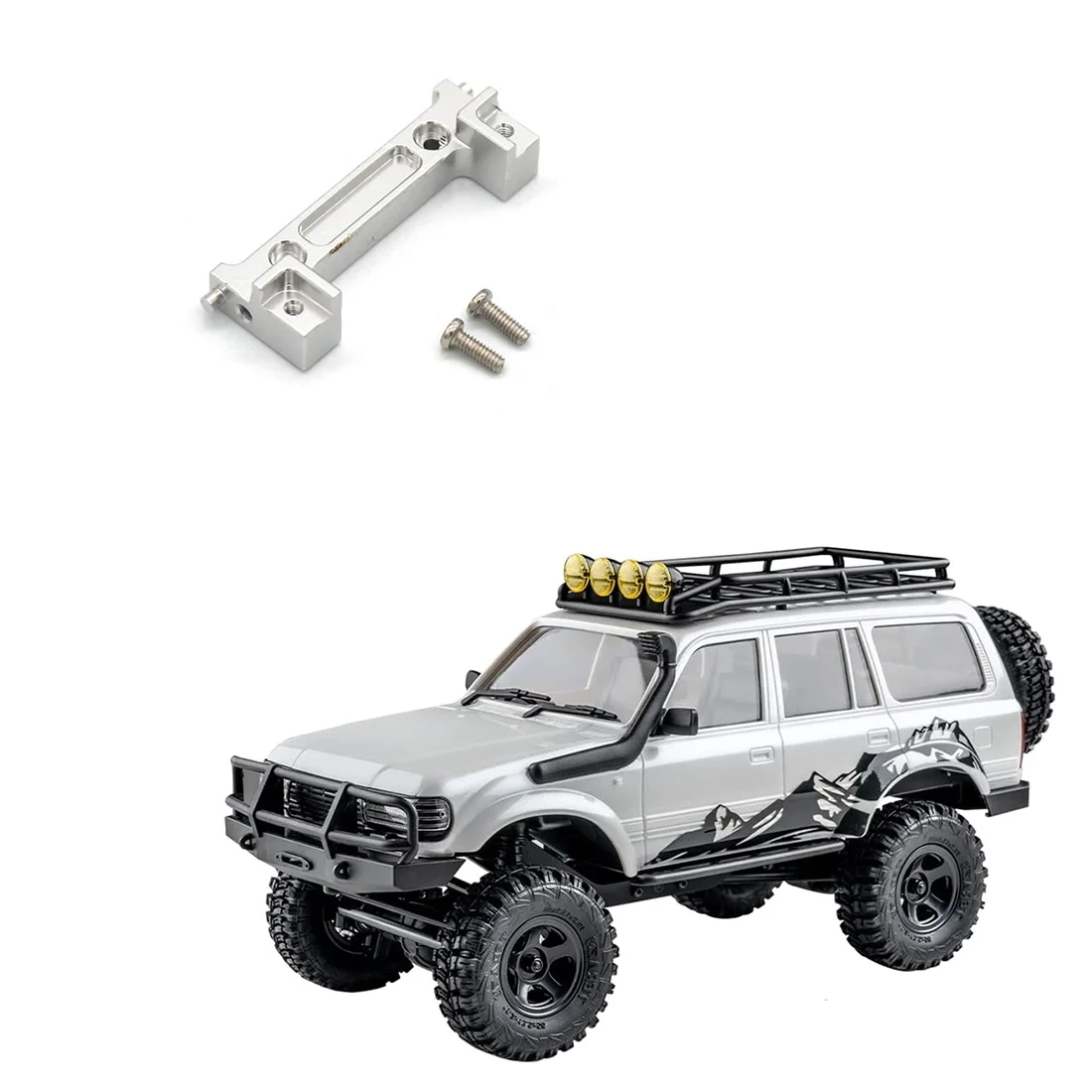Металлическое крепление заднего бампера для 1/18 FMS EAZYRC RocHobby Toyota FJ Cruiser Patriot Katana K10