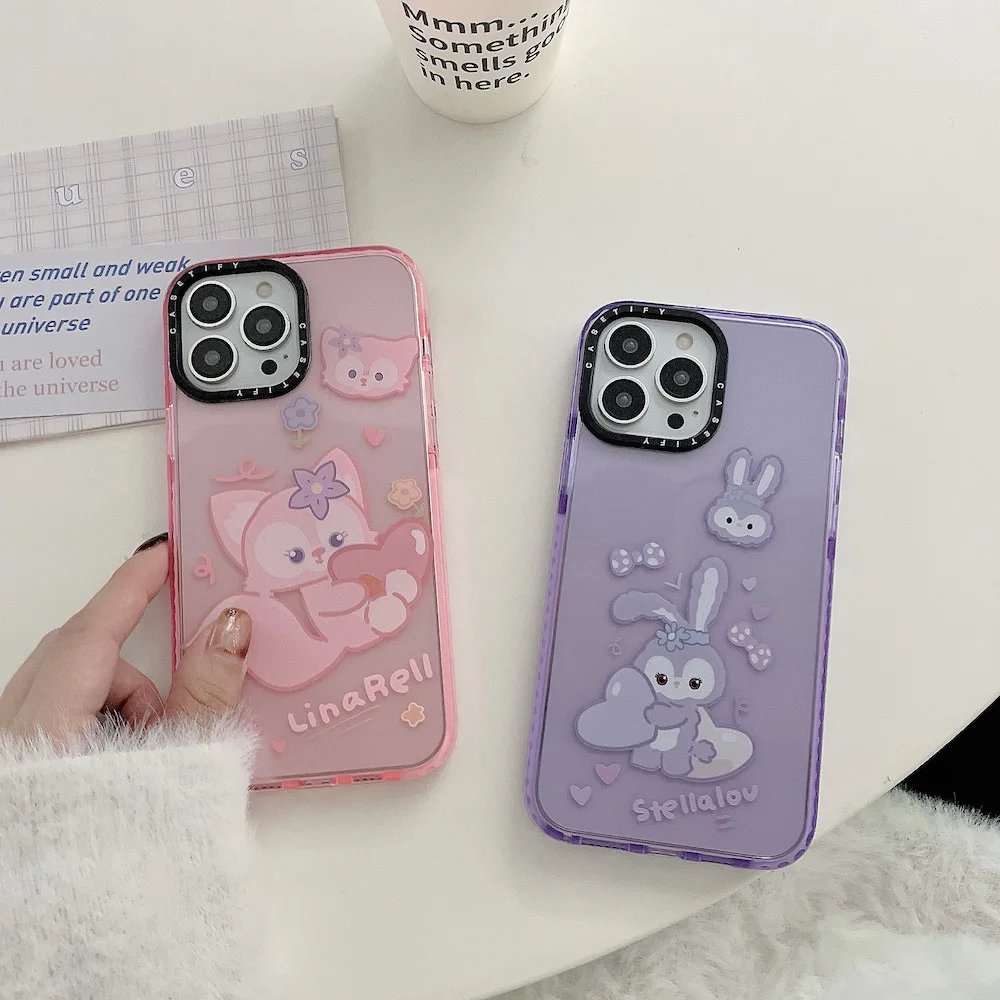 

CASETIFY LinaBells StellaLous Phone Case for Iphone 11 12 13 14 Pro Max X Xs Xr 7 8 Plus Y2k Girl Cartoon Anti-fall Soft Shell