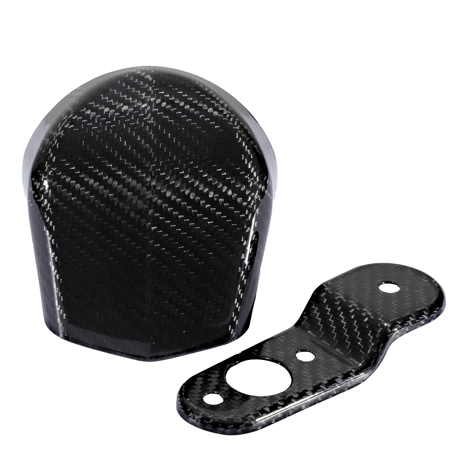 

Крышка звукового сигнала из углеродного волокна с креплением кронштейна, подходит для Harley Touring Electra Glide Trike Road Street Glide Road King 1993-2023