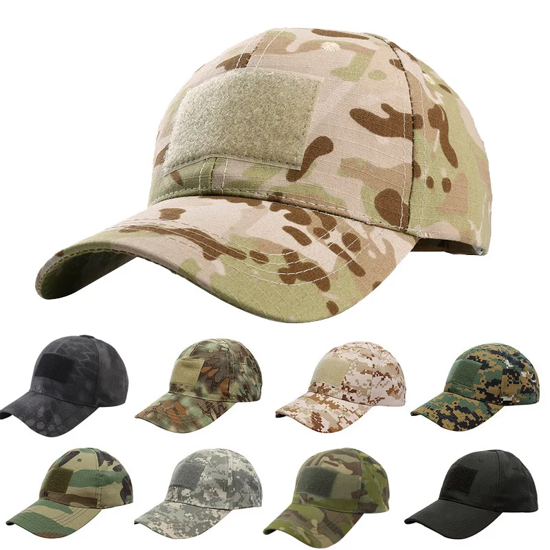 

Hats Hunting Outdoor Military Hiking Caps Tactical Army Snapback Camouflage Airsoft Baseball Basketball Caps Adjustable Fishing