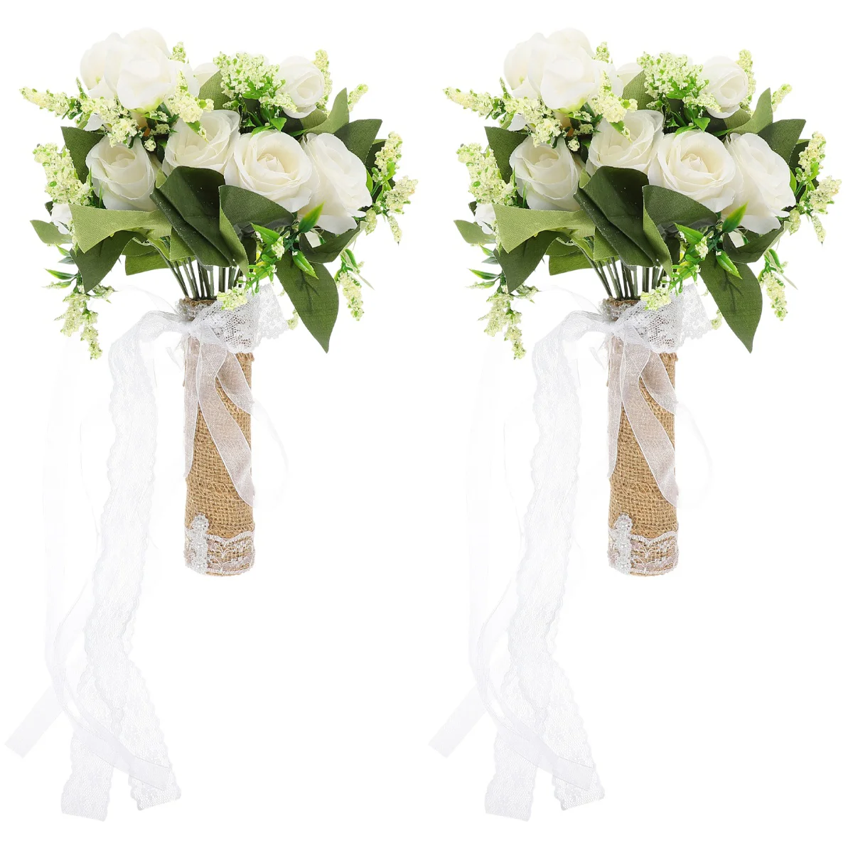 

Bouquet Flower Wedding Bridal Holding Rose Artificial Centerpieces Party Decoration Valentineday Bridesmaids Hand Bride