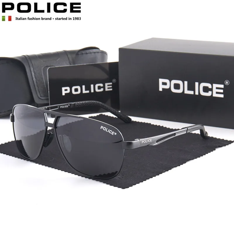 

POLICE Luxury Brand Outdoors Men Sunglasses Women Polarized Pilot High Definition Driving Sunglasses Des Lunettes De Soleil 8521