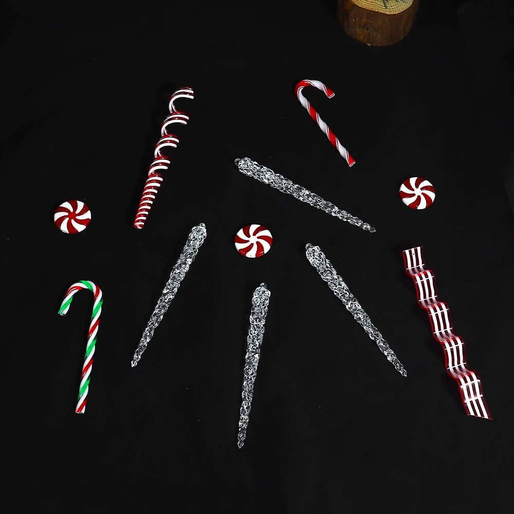 6 шт. декоративные искусственные сосульки 15 см