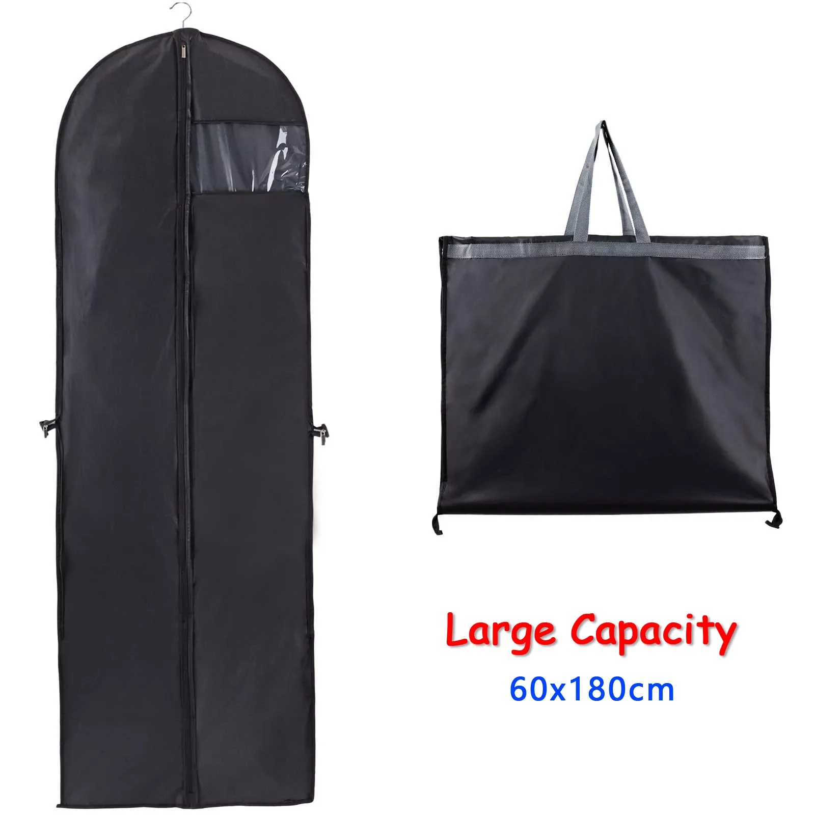

NEW2023 Wedding Dress Garment Bag Dust-proof Clothes Dust Cover Long Dress Suit Bags with Pocket Handle Clothes Storage Protecti