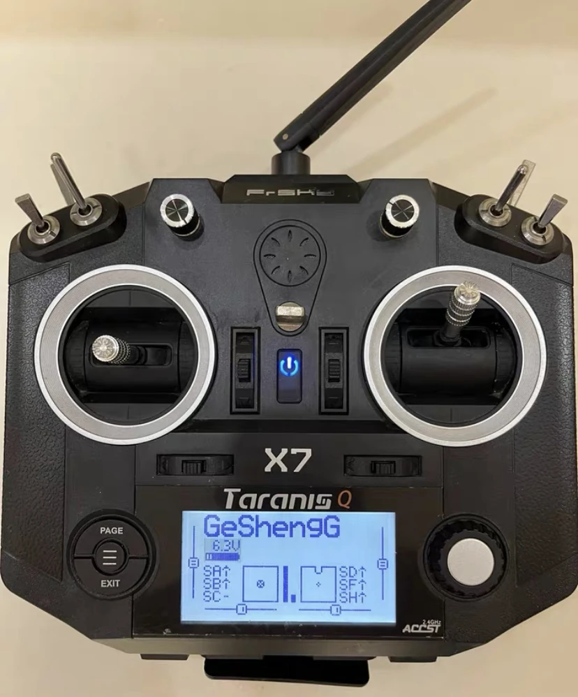Бывший в употреблении FrSky ACCST ACCESS Taranis Q X7 QX7 2 4 GHz opentx 16CH передатчик радиоуправления