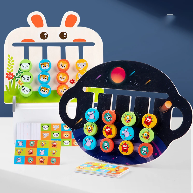 

Дошкольные Обучающие игрушки Монтессори, доска-головоломка, цветная форма, искусственные головоломки, логическая игра, деревянное обучение