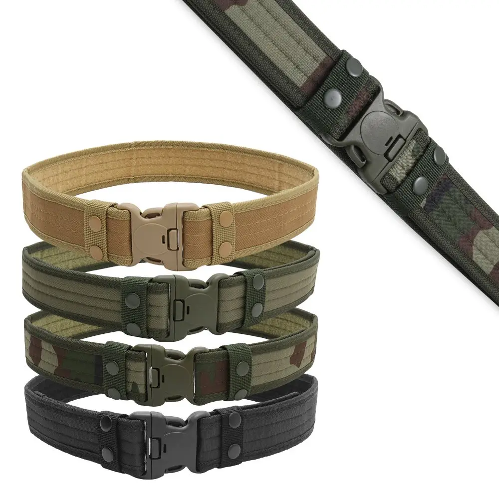 

Durable Safety & Survival Combat Army Outdoor Quick Release Work Belt Buckle Waistbelt Tactical