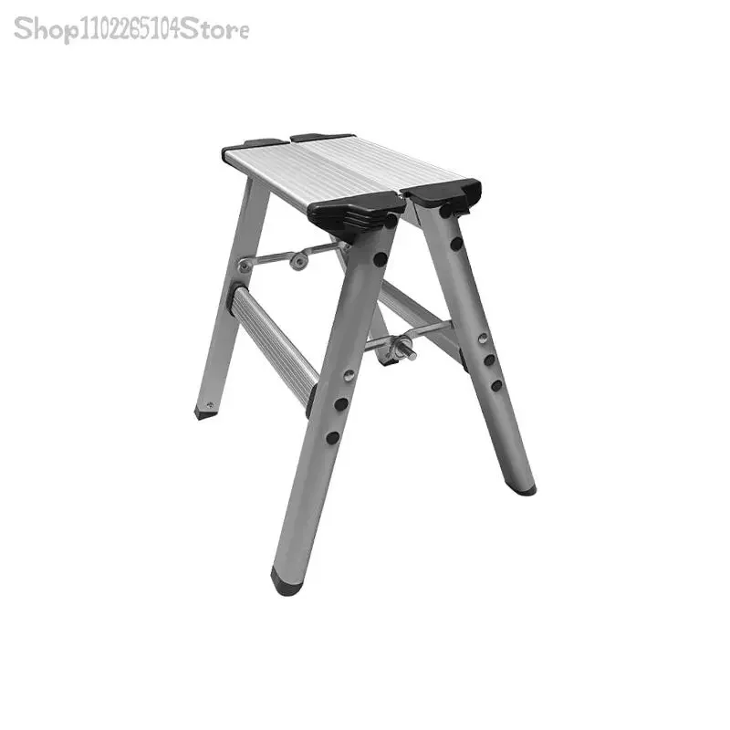 

Aluminum Alloy Thickened Folding Stool Portable Outdoor Fishing Home Leisure Step Ladder Show Camping Lightweight Mazza