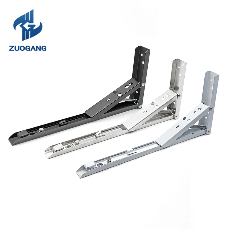ZG Bracket Wall Mounted Bench Table Shelf Support Hidden Furniture Hardware Folding Triangle |